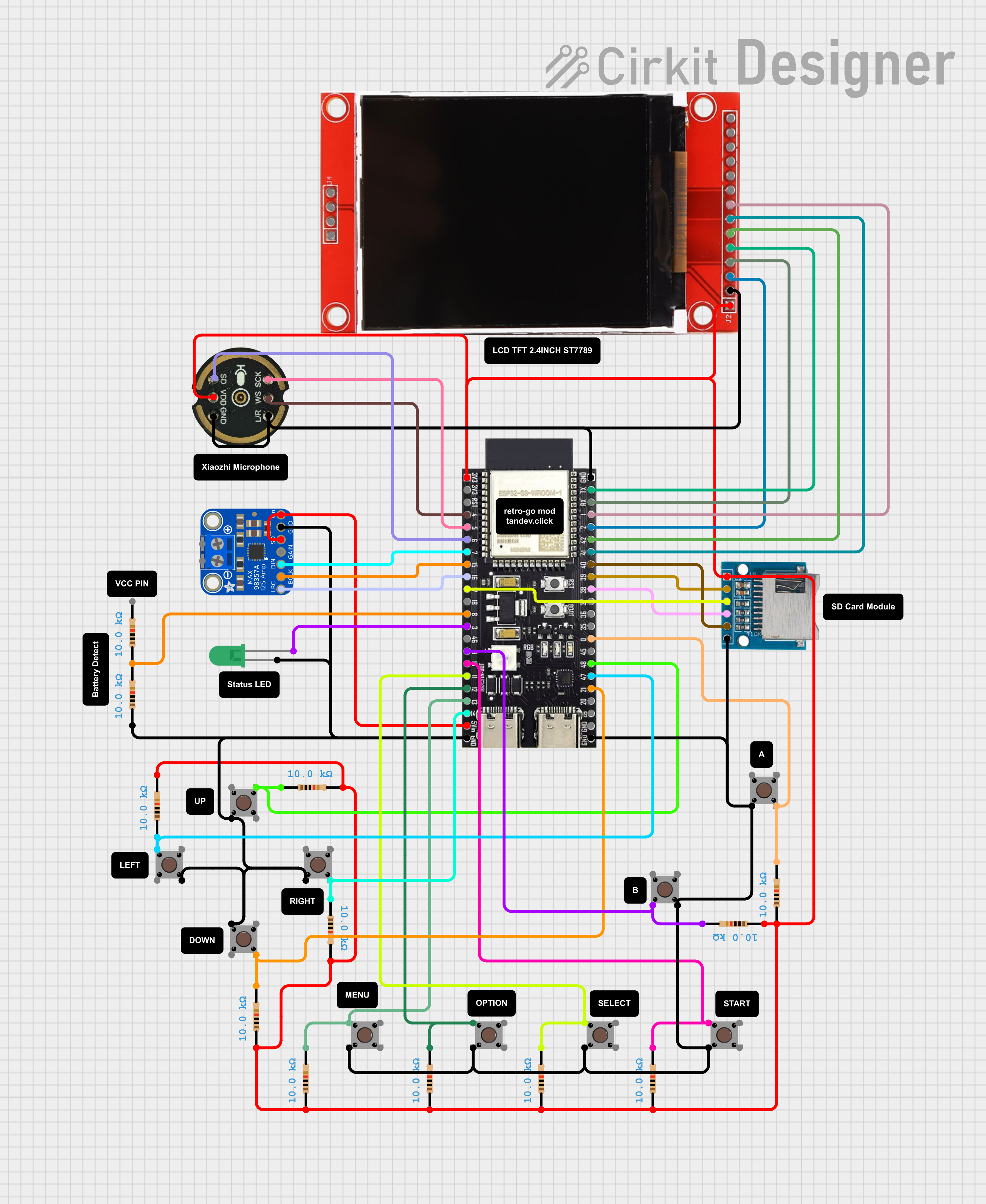 Sơ đồ ESP32-S3 Retro-Go